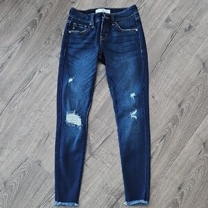KanCan Dark Blue Distressed Skinny Jeans